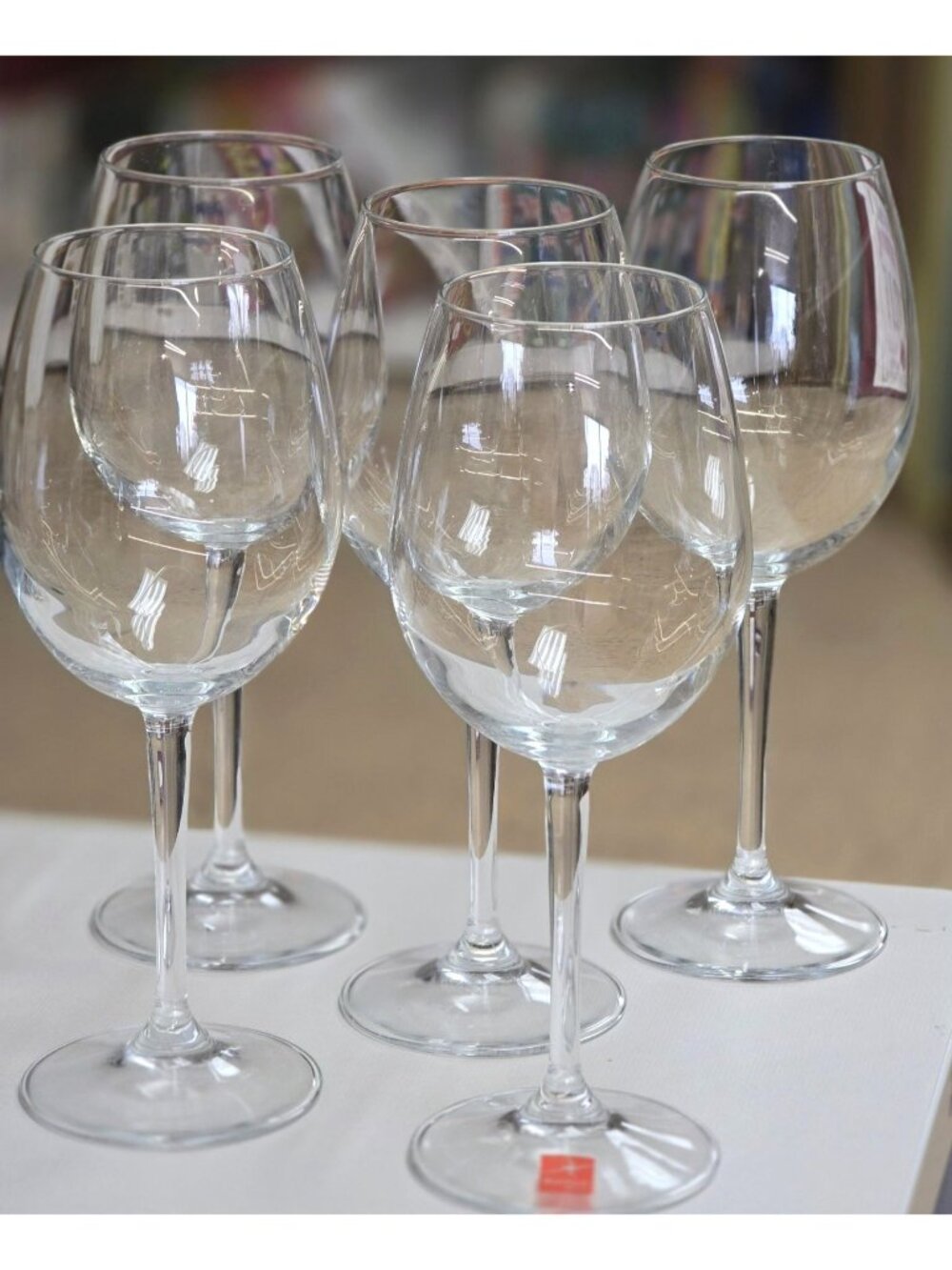 Bormioli Rocco Italian Wine Glasses Set of 5 Clear Elegant Design - Picture 10 of 10